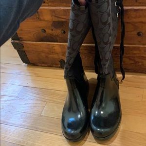 Coach rain boots